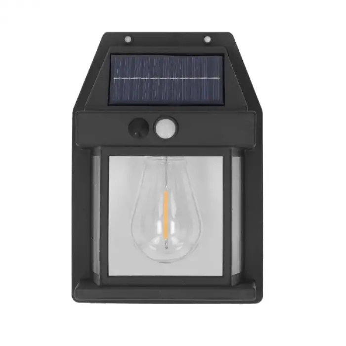 Solar Rustik Ampullü Duvar Lambası - Gün Işığı