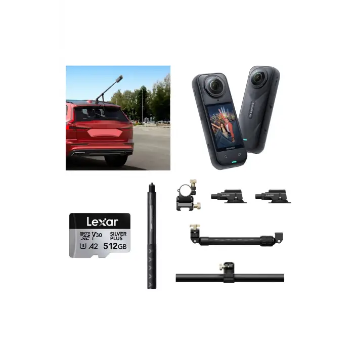 X5 Aksiyon Kamerası - Racing Araç Kit 2 yıl resmi distrübütör garantili