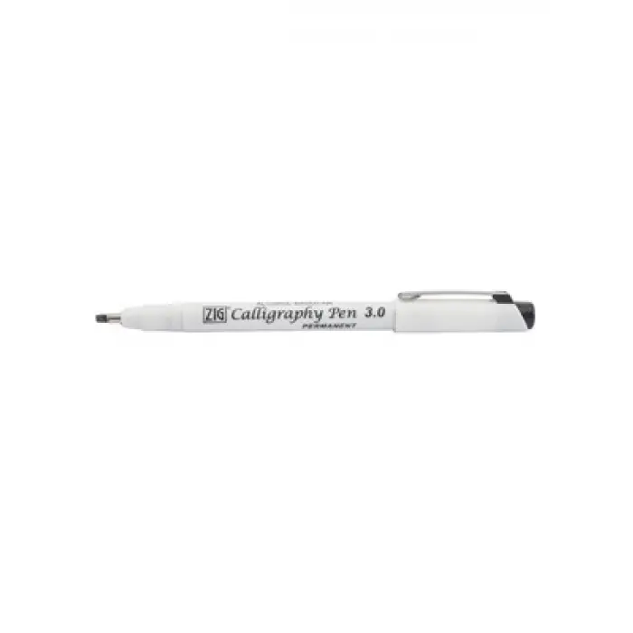 Zig Permanent 3.0 Callıgraphy Kalemi Kesik Uç Siyah Pca310
