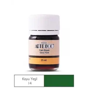 Artdeco 25 Ml Öğrenci Tipi Cam Boya 14 Koyu Yeşil
