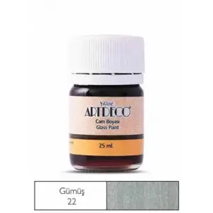 Artdeco 25 Ml Öğrenci Tipi Cam Boyası 22 Gümüş