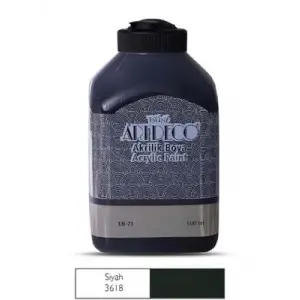 Artdeco 500 Ml Akrilik Boya Siyah 70l3618