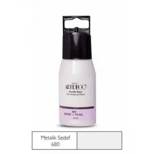 Artdeco 60 Ml Metalic Boyutlu Boya Sedef 680