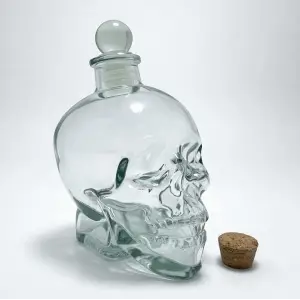 Cam Kurukafa İçecek Şişesi 14 cm