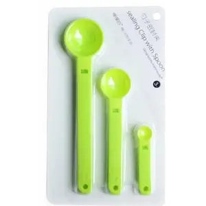 Ölçme Kaşıklı Poşet Klipsi 3lü Paket