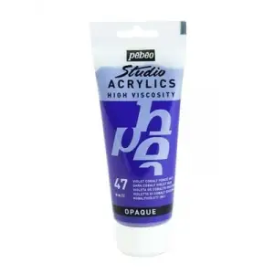 Pebeo 100 Ml Akrilik Boya Yüksek Yoğunluklu Koyu Mor 47