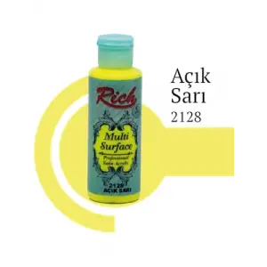 Rich 120 Cc Multı Surface Akrilik Boya 2128 Açık Sarı