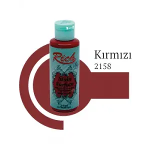 Rich 120 Cc Multı Surface Akrilik Boya 2158 Kırmızı