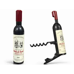 Şişe Tasarımlı Paslanmaz Çelik Tirbuşon Açacak