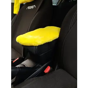Yumuşak Peluş Kol Dayama Kolçak Minderi Sarı