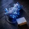 10m 100 Led Damla Uçlu Mavi Işık Şeffaf Kablo