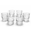 6lı Kurukafa Şeffaf Cam Shot Bardağı Seti 9x8 cm