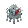 Osmanlı Devlet Arması Vidalı Kabartma Logo Küçük 10x8cm Krom
