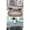 Peluş Dikiz Ayna Kılıfı Süs Gri