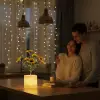 Sarı Saksılı LED Yapay Çiçek