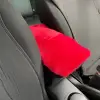 Yumuşak Peluş Kol Dayama Kolçak Minderi Kırmızı