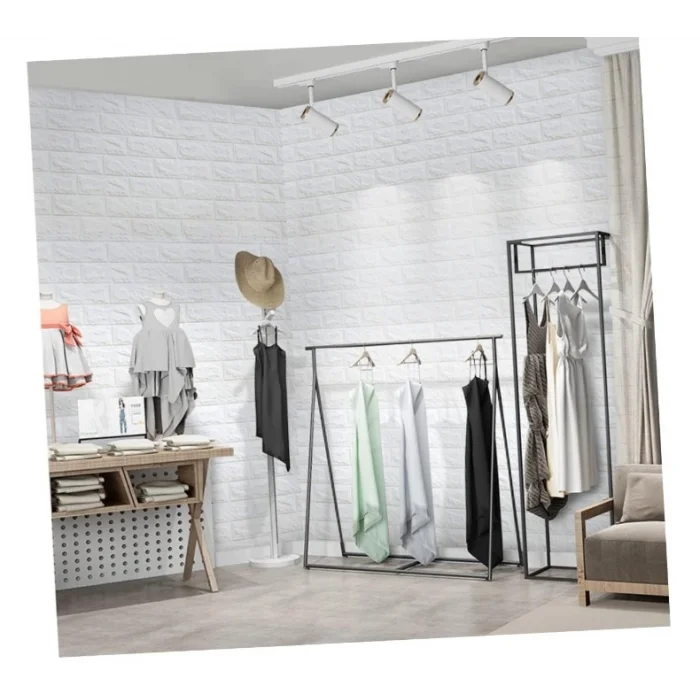 3D Tuğla Desenli Kendinden Yapışkanlı Duvar Paneli 58x38 cm