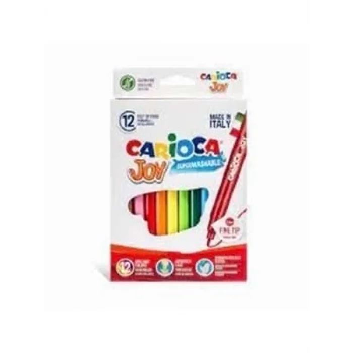 Carioca Joy Süper Yıkanabilir Keçeli Kalem 12li 40614