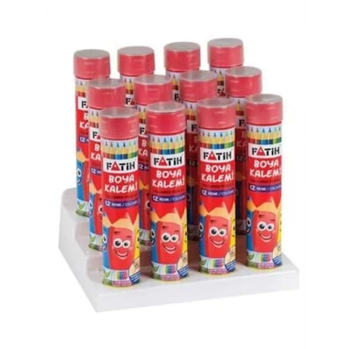 Fatih 12 Renk Tam Boy Kuruboya Tüp 33114
