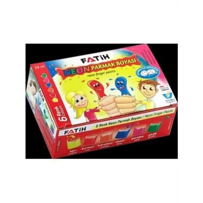 Fatih 25 Ml Neon Parmak Boyası 6 Renk 50002