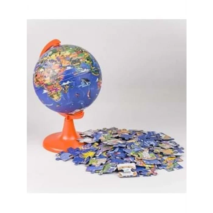 Gürbüz 15 Cm My World Globe Hayvanlı Yer Küre +100 Parça Puzzle 48152