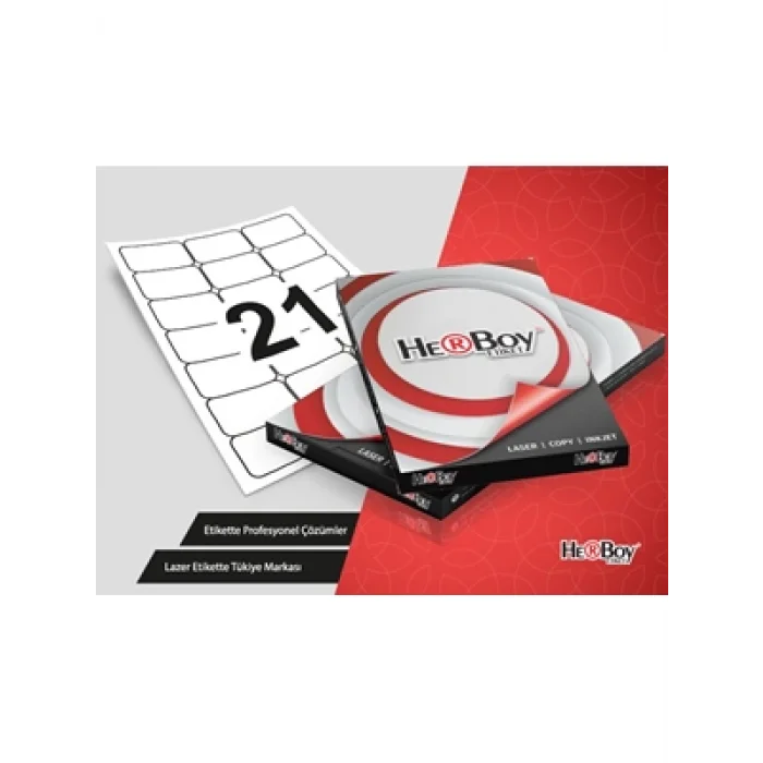 Herboy 63.5x38.1 Mm A4 Laser Etiket 100lü Hb1021