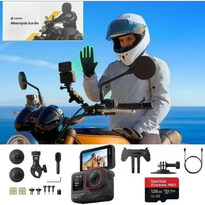 Insta360 Ace Pro 2 Motorsiklet Kiti (2 yıl Türkiye distribütörü garantili)
