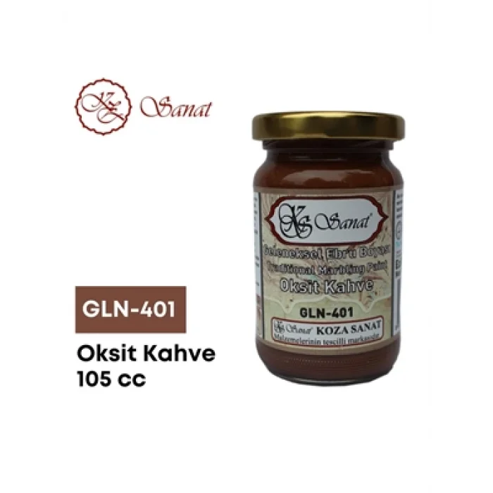 Koza 105 Cc Ebru Boyası Oksit Kahve Gln401