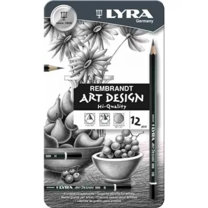 Lyra Art Design Dereceli Kalem Metal Kutu 12li L1111120