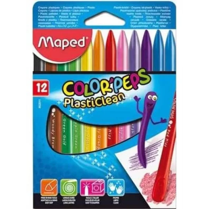 Maped Colorpeps Plastik Mum Boya 12 Renk 862011