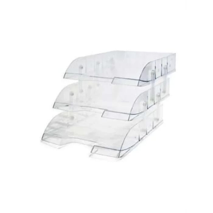 Mas Hareketli Şeffaf 3 Lü Evrak Rafı 829