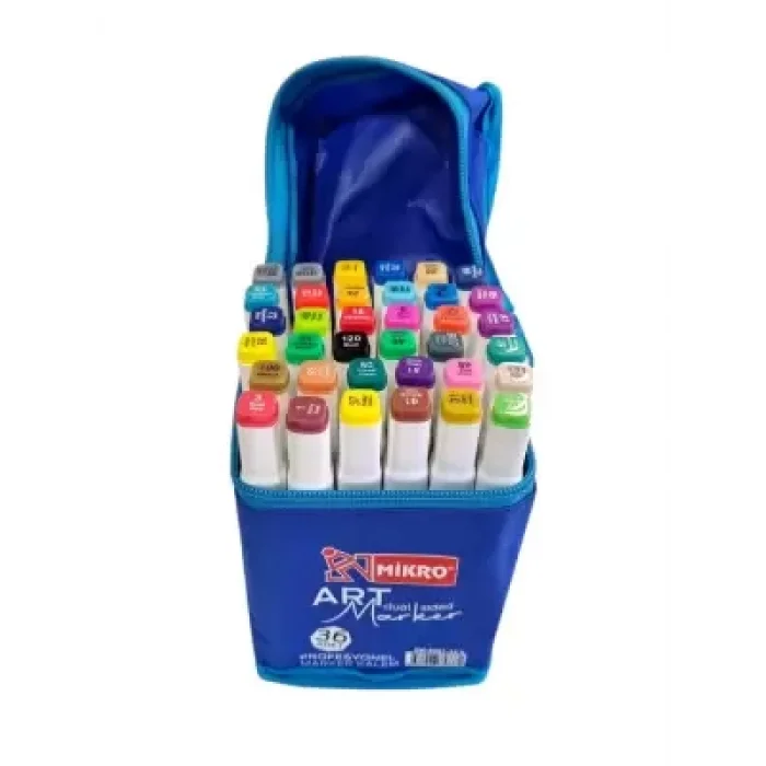 Mikro Art Çift Uçlu Marker Kalem Çantalı 36 Renk Zw800136s