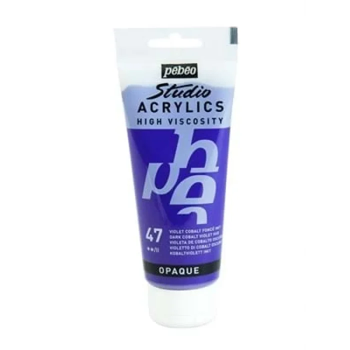 Pebeo 100 Ml Akrilik Boya Yüksek Yoğunluklu Koyu Mor 47