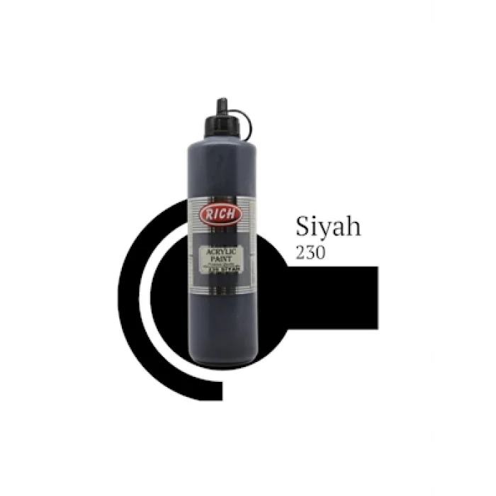 Rich 500 Cc Master Akrilik Boya Siyah 01988