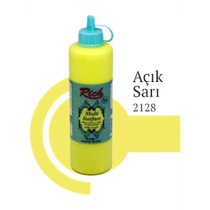 Rich 500 Cc Multı Surface Akrilik Boya 2128 Açık Sarı
