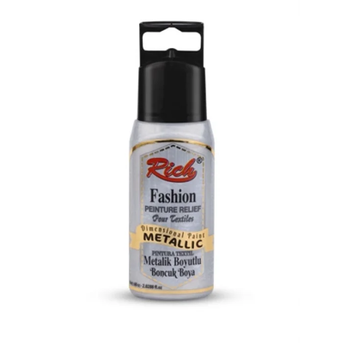 Rich 60 Cc Metalik Boyutlu Boncuk Boya Gümüş 02596