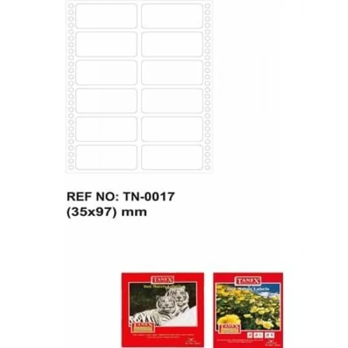 Tanex 35x97 Sürekli Form Etiket