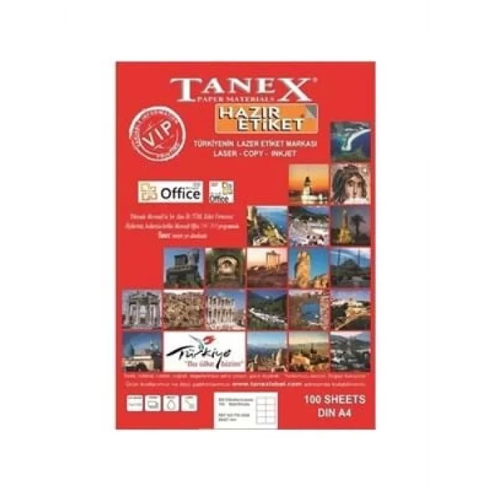 Tanex 79x20 Mm Laser Etiket Tw2506