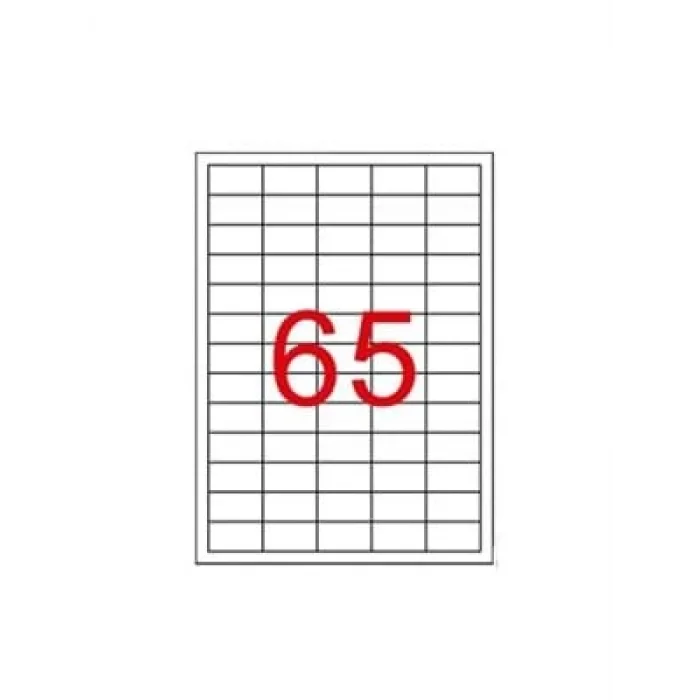 Tekno 38.1x21.21 Mm Laser Etiket 100lü Bk2065