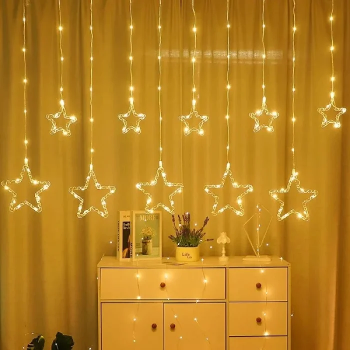 Yıldız Perde Led 10 Saçaklı