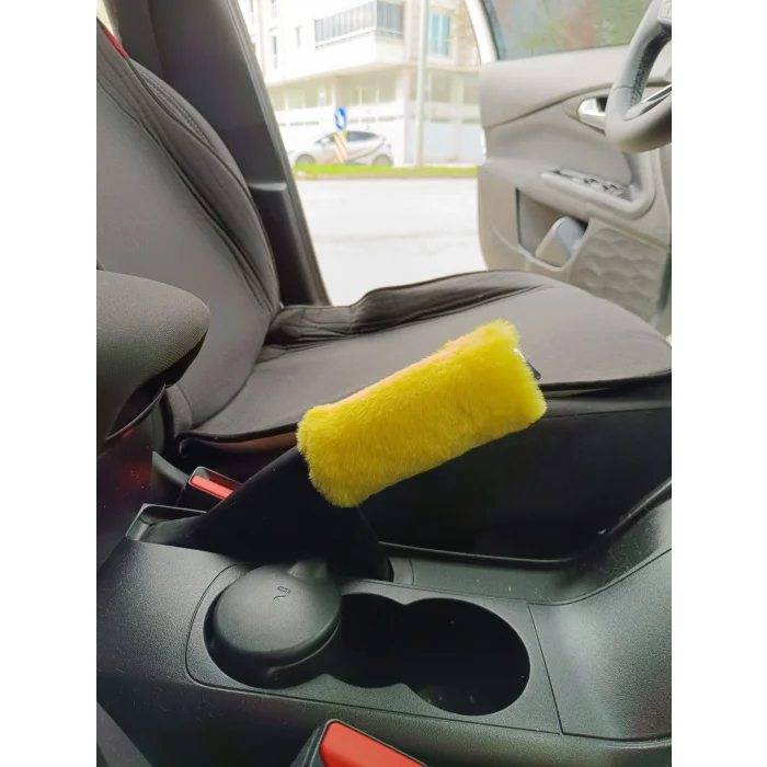 Yumuşak Peluş El Freni Süsü Sarı