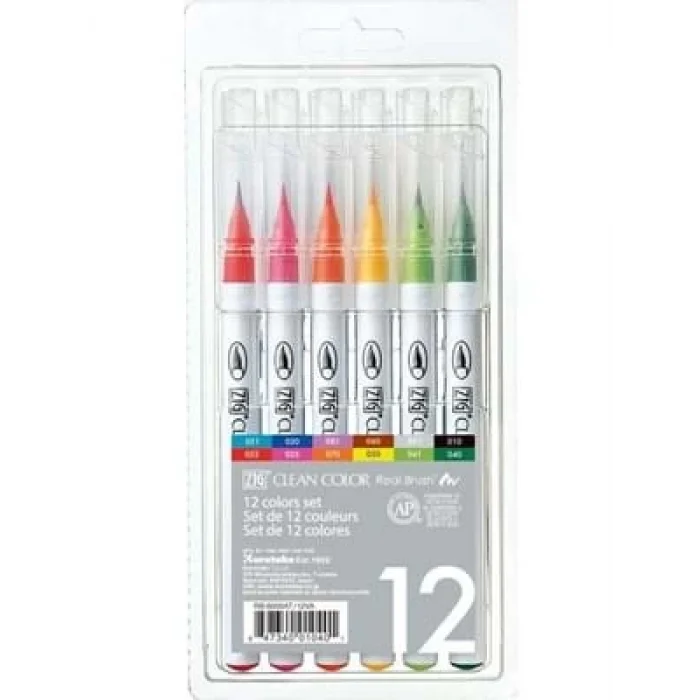 Zig Clean Color Real Brush Callıgraphy Kalemi 12li Rb6000at