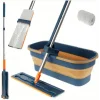 Katlanabilir Temizlik Mopu ve Tekerlekli Kova Seti