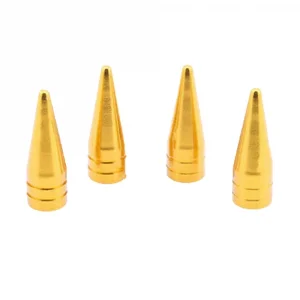 Alüminyum Sivri Sibop Kapağı Altın Sarı 4lü 32mm