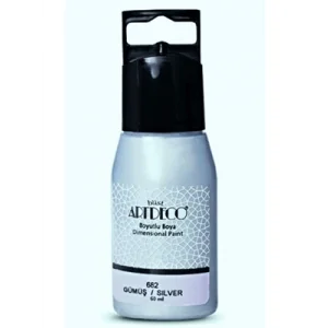 Artdeco 50 Ml Metalik Boyutlu Boya Gümüş 682