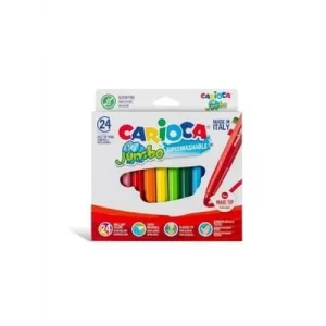 Carioca Jumbo Süper Yıkanabilir Keçeli Kalem 24lü 40570