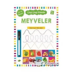 Çizgi Çizgi Etkinlik Meyveler Kukla Yayınları