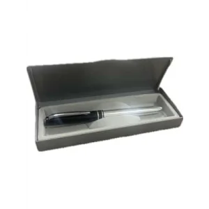 Corvus Çizgili Roller Kalem Kutulu Krom Gövde Siyah Kapak Dvt5