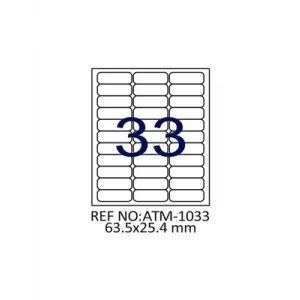 Diamond Label 63.5x25.4 Mm A4 Laser Etiket 100lü Dm1033