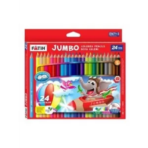 Fatih Jumbo 24 Renk Kuruboya Kalemi Tam Boy 33350kb24rt